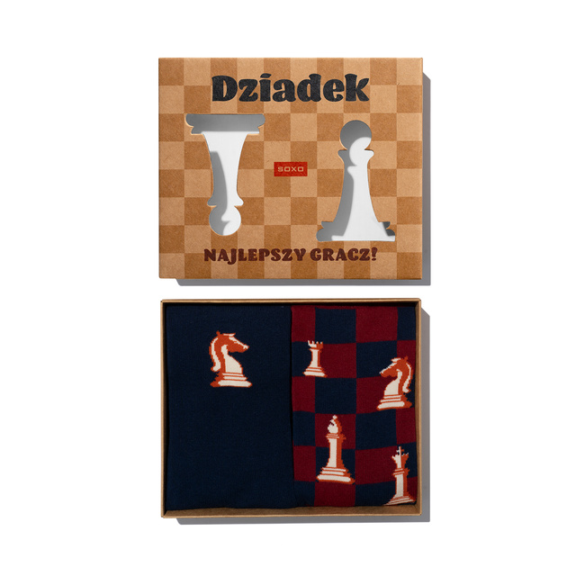 Skarpetki Szachy Dla Dziadka 2-pak