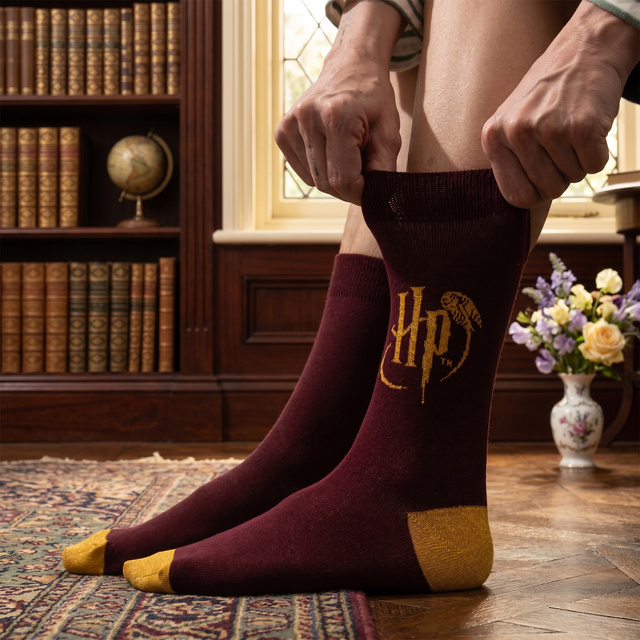 Zestaw Skarpetki + Kapcie Harry Potter