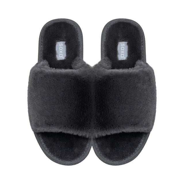 Kapcie Damskie Grafitowe