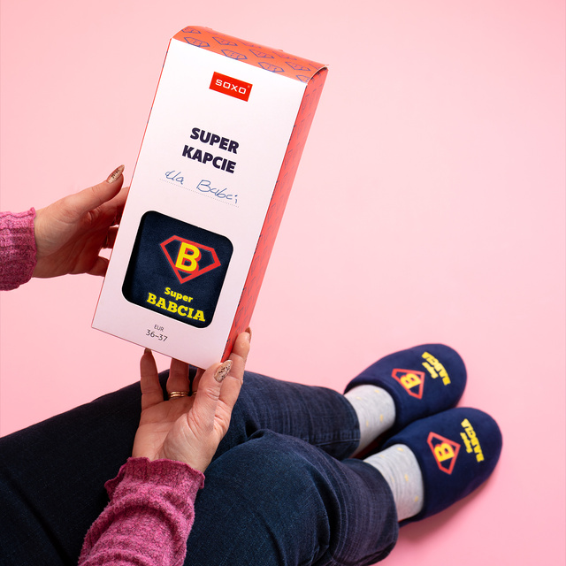 Kapcie Damskie Super Babcia