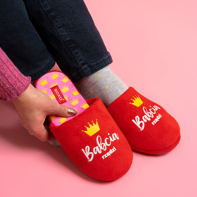 Kapcie Damskie Babcia Rządzi