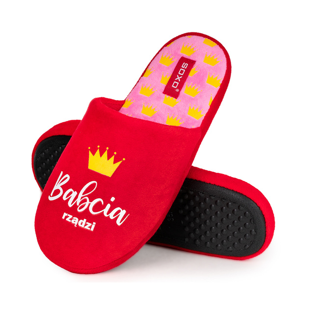 Kapcie Damskie Babcia Rządzi
