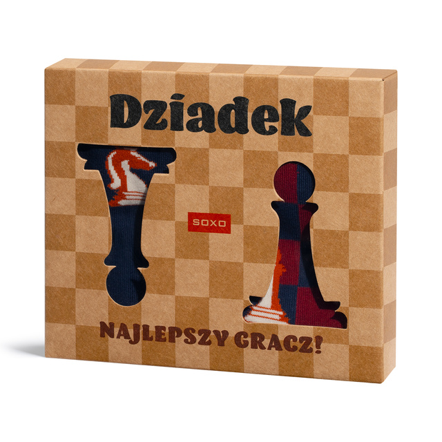 Skarpetki Szachy Dla Dziadka 2-pak