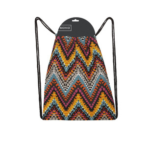 Plecak SOXO worek w stylu BOHO - kolorowe wzory